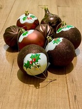 8 Christmas tree Baubles- 5