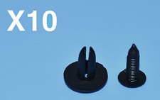 10 X PEUGEOT 208 BLACK PLASTIC