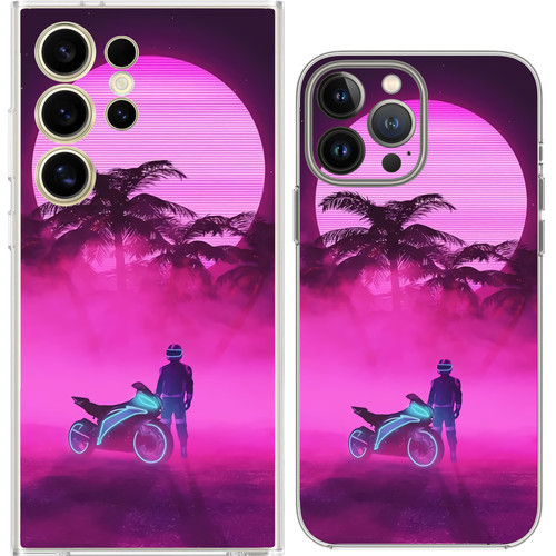 Futuristic synthwave cyber - synthwave,