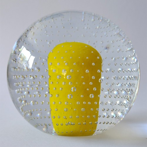 Controlled bubble yellow art - controlled,