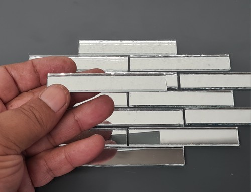 Pieces silver glass mirror - silver,