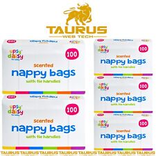 1000x Disposable Scented Nappy Bags Tie Handle Fragranced Baby Diaper Changing