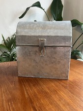 Vintage Metal Tool Box With
