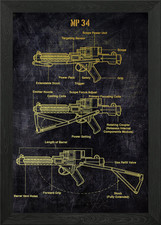 mp 34 Framed Wall Art Poster