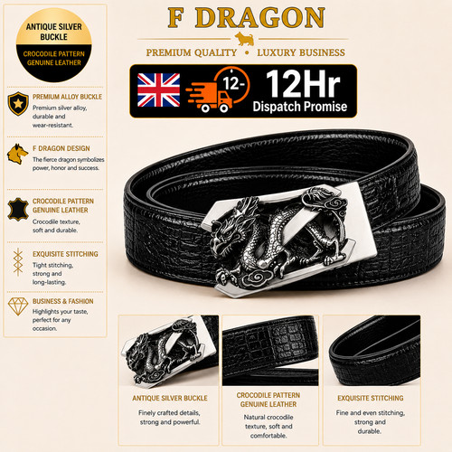 Men black crocodile - men's,