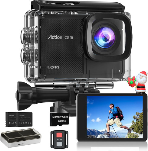 60fps action camera with - 4k,