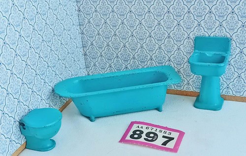 Vintage fairylite blue metal - vintage,