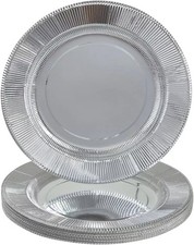 Silver Ruffled Rim Disposable