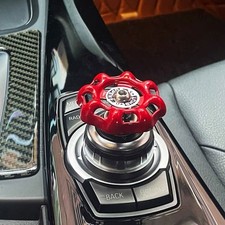 Red Car Central Control Knob Water Valve Car Button Cover Decoration Accessories