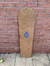 Vintage SURF RIDER Wooden Belly Body Surf Board skim Board - Display - VW Van