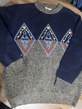 Chipie Men’s Pullover Rare Vintage 90s Large Knitted Long Sleeved Top VGC