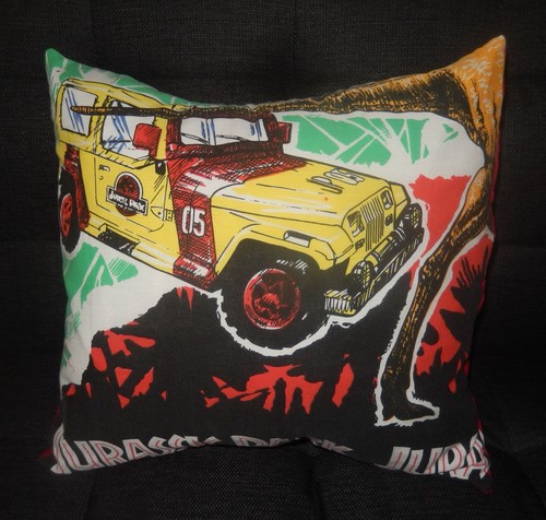 Jurassic park jeep cushion - jurassic,