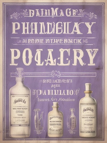 Vintage pharmacy sign - pharmacy,