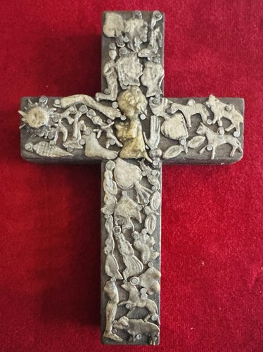 Vintage milagros wood - milagros, cross