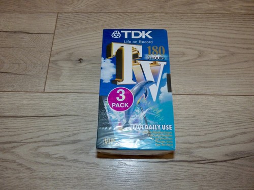 Tdk tv180 hour vhs blank - tdk, 3