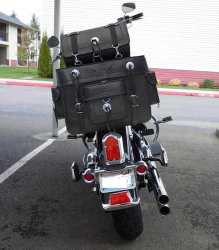 Motorcycle leather sissy - leather, bar
