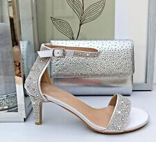 Ladies Silver Diamante Gem