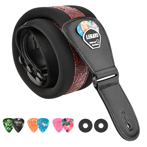 Lekato guitar strap bass belt - guitar,