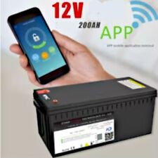 12V LifePO4 200AH Battery BLUETOOTH BMS 12Volt BOAT CARAVAN Lithium Iron RRP£800