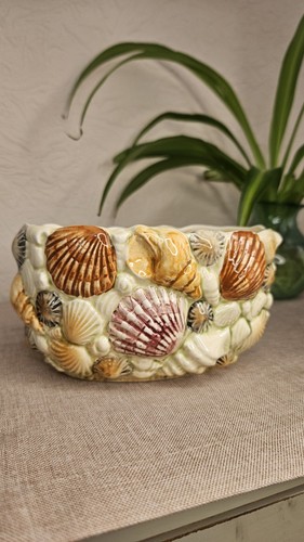 Sylvac pottery shell planter - sylvac,
