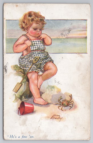 Postcard antique nina brisley - postcard,