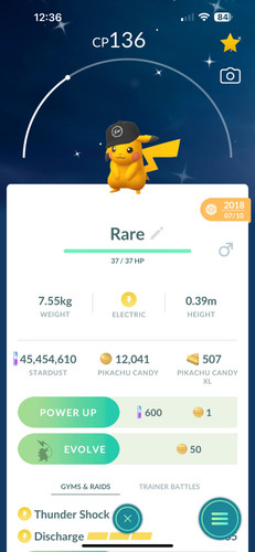 Pokèmon shiny pikachu - go,