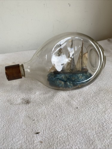Vintage ship bottle - bottle,