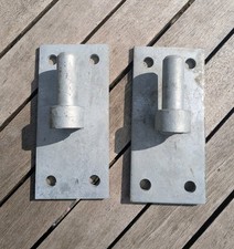 Pair Of Galvanised Metal