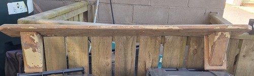 Vintage mantel piece wooden - mantel,