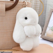 2 Piece White15cm Fluffy Fur