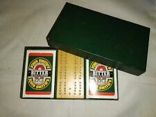 John Smith's Bitter Boxed Cribbage Set. 2 packs of playing cards & board.