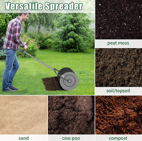 Peat moss spreader for - for, lawn