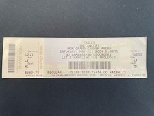 EAGLES TICKET MGM GRAND GARDEN