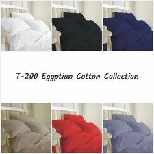 Luxury Extra Deep Fitted Sheet 16"/40cm 100% Egyptian Cotton 200TC – All Sizes