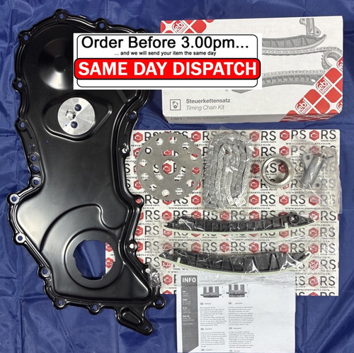 Timing chain kit - cover, febi
