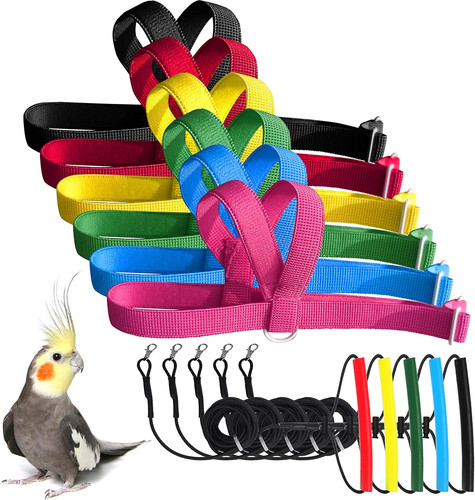 Adjustable bird harness - adjustable, leash