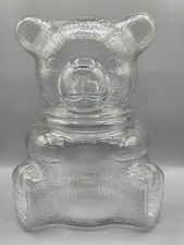 VTG Large Clear Glass Teddy