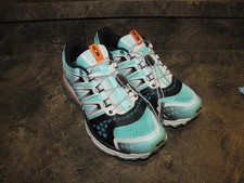 SALOMON CROSSMAX TRAIL BLACK TEAL WOMENS 10 EUC SUPERCLEAN see pics-details