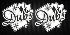 2 x ACE of dubs decal vw
