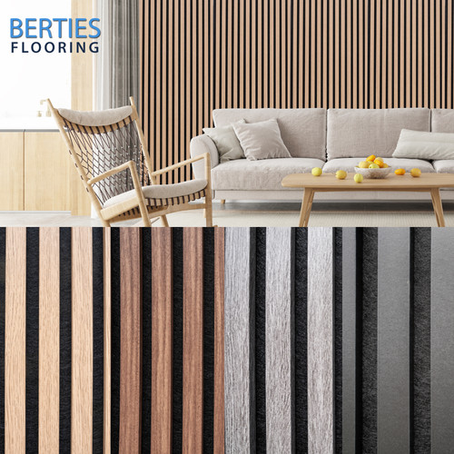 Acoustic slat wall - acoustic, panels