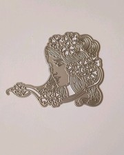Tattered Lace Ophelia Die Lady Die Beautiful Face Cardmaking Die Rare 
