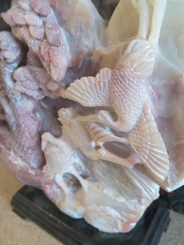 Carved soap stone vintage - carved,