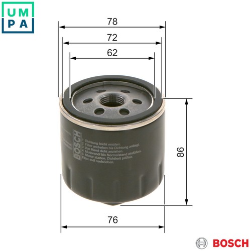 Oil filter for - oil, vw