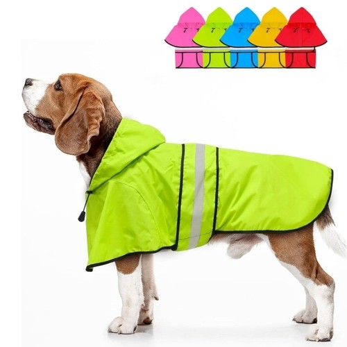 High visibility dog hooded - high,