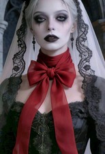 Sheer Deep Red Cravat Tie