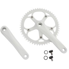 Alloy White Bicycle Crank Set