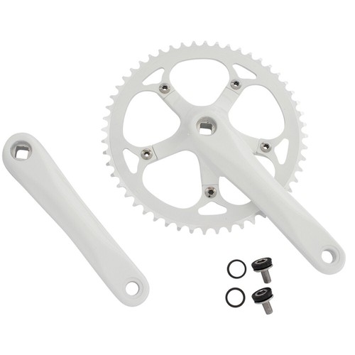 Alloy white bicycle crank - alloy,