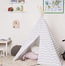 x 2 Large Canvas m Indian Tent Teepee Kids Wigwam Indoor Outdoor Play House 