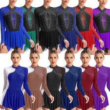 iEFiEL Figure Skating Dress Women's Girls' Ice Competition Rhythmic Gymnastics