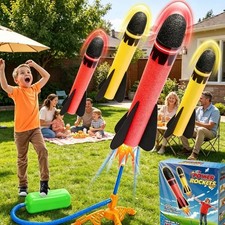 4pcs Foam Rocket Toy Launcher